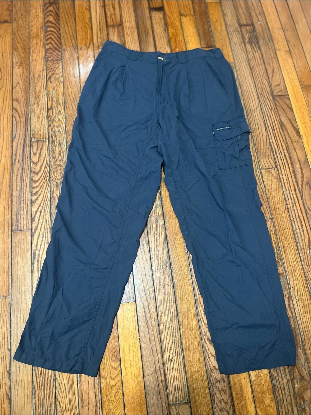 ExOfficio Men's Navy Cargo Pants - Lightweight Travel Utility
